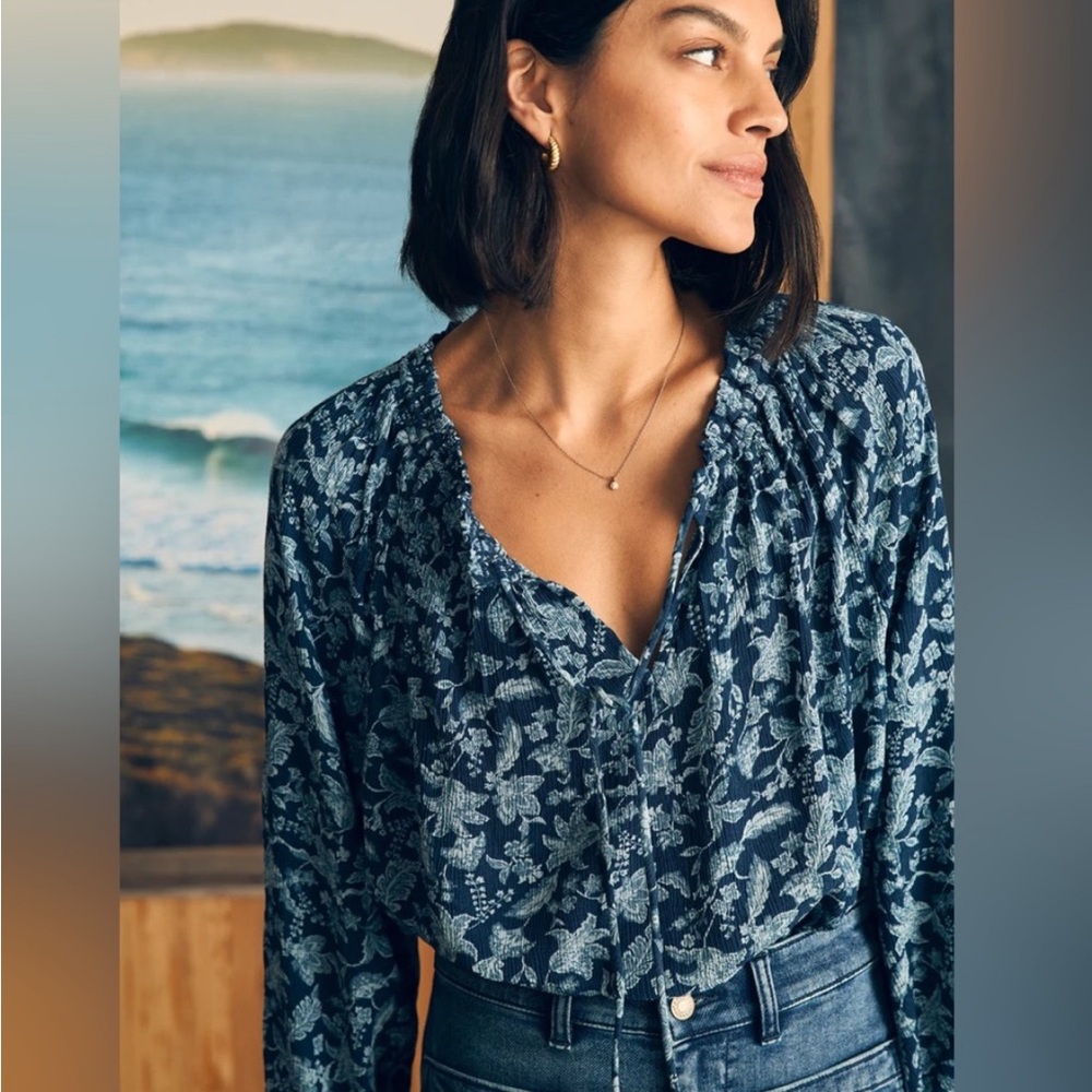 Faherty Emery Blouse